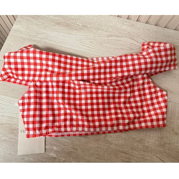 Verdelimon Santa Cruz Off-The-Soulder Top/ Low Rise Bottom Bikini Set Size S - Picture 11 of 11